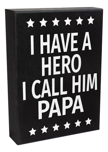 Jennygems Papa Gifts, Tengo Un Héroe Que Lo Llamo Papá Letre