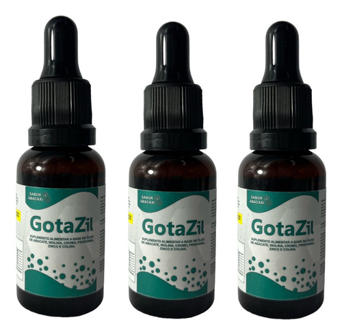 3 Gotazil Original Promoção Suplemento Natural Estômago 