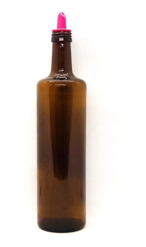 12 Botella Aceite Ambar 750 Cc Con Pico Vertedor