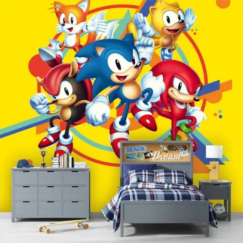 Papel de Parede Foto Mural Personagem Sonic