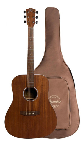 Bamboo Ga-41-mahogany Guitarra Acústica Caoba Con Funda
