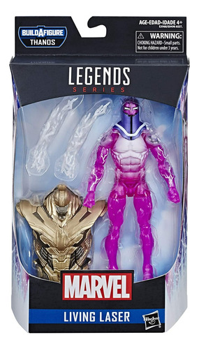 Living Laser Marvel Legends Baf Thanos Caja Dañada