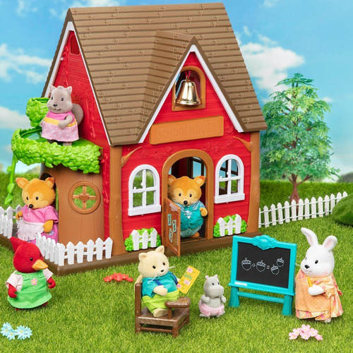 Imagen 2 de 4 de Lil Woodzeez Escuela De Campo Con Accesorios Jardin Ed