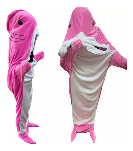 Saco De Dormir Pijamas Shark De Franela De Algodón Suave