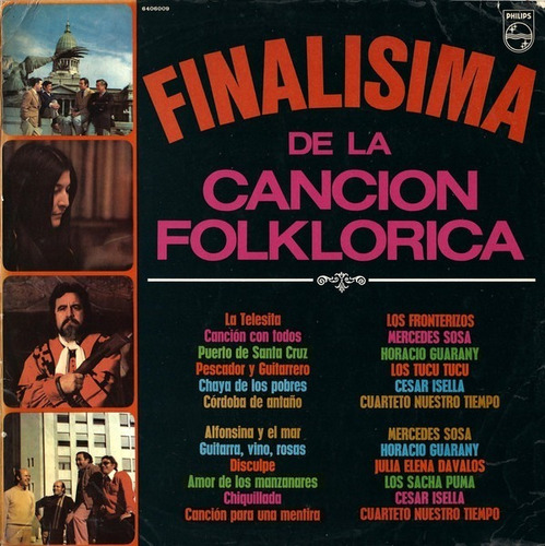 Finalisima De La Cancion Folklorica Mercedes Sosa Lp Pvl