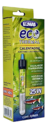 Calentador Sumergible C/termostato Ecothermal 25 W P Acuario