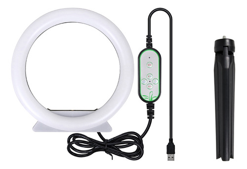 Luz Led Con Forma De Anillo Para Selfies De 10 Cm Con Trípod