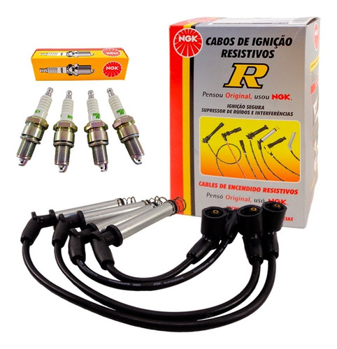 Kit Cables+bujias Ngk Chevrolet Agile 1.4 8v/ Montana 1.8 8v