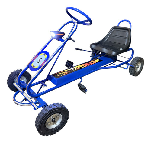 Gokart Desmontable Vehiculo A Pedal Regalo Para Niños Juegos Azul