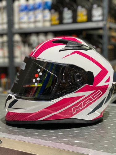 Casco Moto Integral Mac Speed Suzuka Rosa No Ls2 No Mt