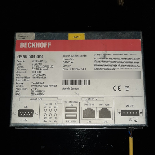 Pantalla Hmi Beckhoff Plc Twinkat