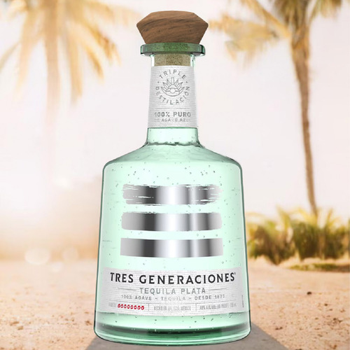 Paquete De 3 Tequila Tres Generaciones Plata 700 Ml
