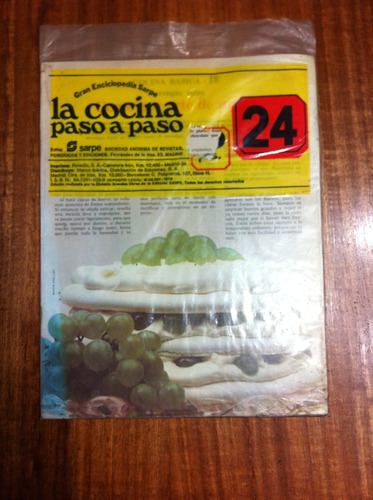 Enciclopedia Sarpe La Cocina Paso A Paso Fasciculo Nº 24