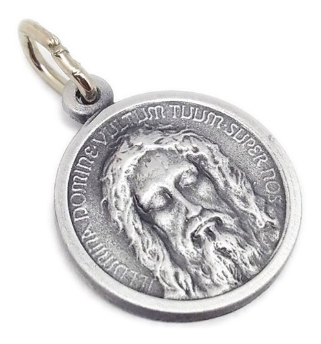 Medalla Santo Rostro De Jesús - Incluye Cadena - 18mm / Al