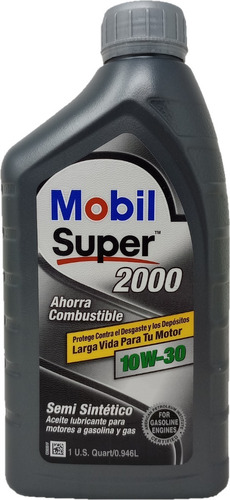 Aceite Mobil Super 2000 10w30 - 1/4 Galón