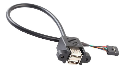Cable De Extensión Doble, Cable Convertidor Usb 2.0 A 9 Pine