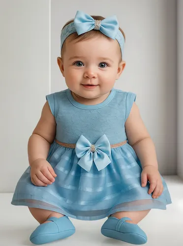 Kit Vestido + 3 Peças Roupa Bebê Recém-Nascido Completo