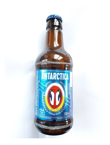 Botella De Cerveza Antarctica De Colección Llena