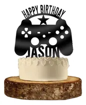 Comprar Cake Topper Adorno Torta Cumple Gamer Play Ps4 Adorno Torta