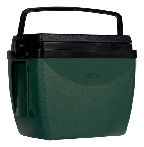 Caixa Térmica Cooler Com Alça 18l Verde E Preto Mor