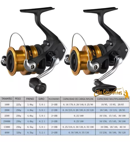 Reel Frontal Shimano Fx 2500 Spinning Pejerrey Modelo Nuevo