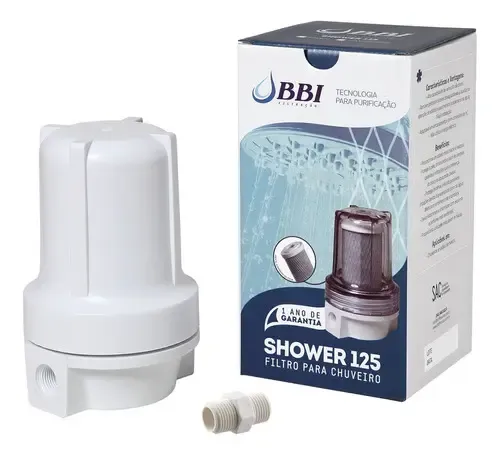Filtro Para Chuveiro Ducha Carvão Remove Cloro Shower 125 Cor