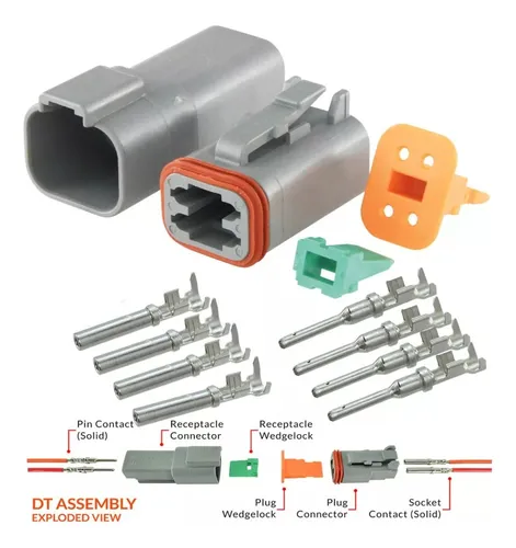comprar Deutsch Conector Automotriz 4 Pines Impermeable