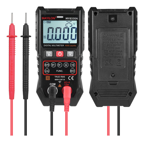 Multímetros De Rango Automático/manual Ncv Digital Sin Conta