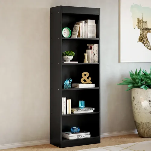 Estante ​Livreiro Multiuso 5 Prateleiras Organizador Livros Preto