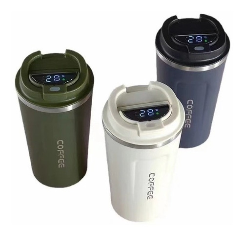 Coffe Termo Para Cafe Vaso Termico Portatil Led 510 Ml