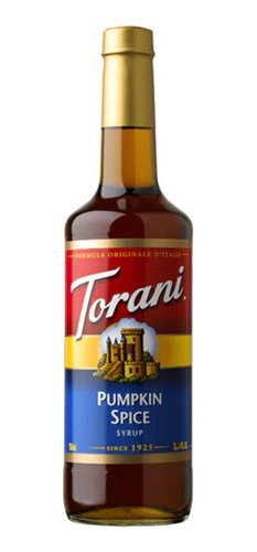 Jarabe Pumpkin Spice Original Torani Syrup 750 Ml