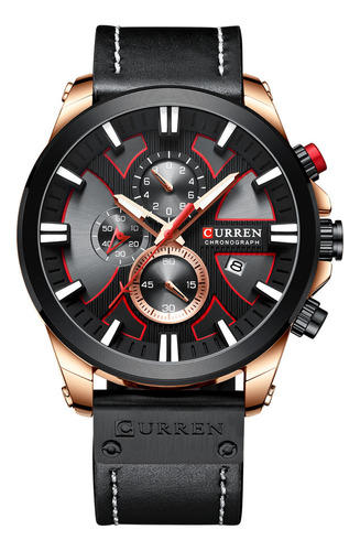 Reloj De Pulsera De Cuero Para Hombre De Lujo Curren Brand 8