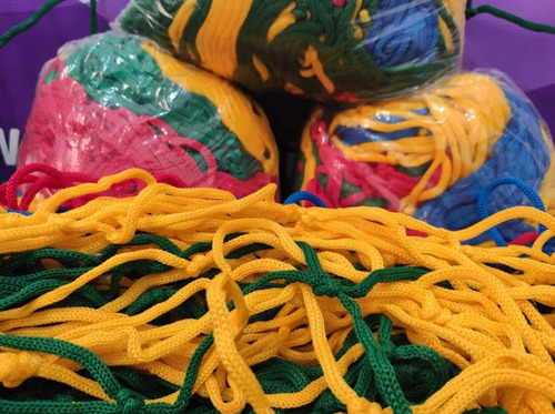 Rede Tela De Proteção Colorida 2,00 Metros Para Pula Pula Cama Elástica Val Brinquedos