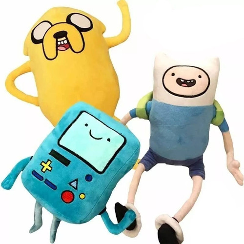 3pcs Adventure Time Muñeca Peluche Juguete Regalo Para Niños