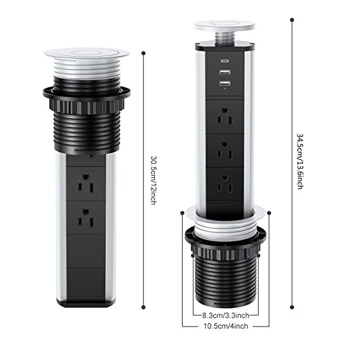 Enchufe Emergente De 20w Encimera De Cocina, Enchufe Em...