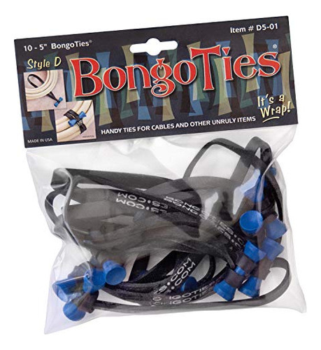 Blue & Black  Azure  Bongo Ties ~ 10 Paquete  Styled  ~...