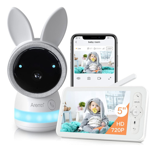 Arenti Video Baby Monitor, Monitor De Audio Con Cámara Wifi