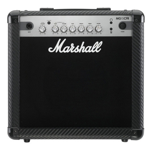 Amplificador Guitarra Electrica Marshall Mg15cfr Parlante 8 Color Negro