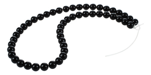 Perlas Sueltas Preciosas De Ónix Negro Redondas De 8 Mm De S