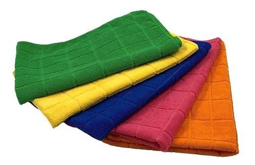 Imagen 2 de 10 de Pack X 12 Repasadores Jean Cartier Microfibra 60x40cm Mayor