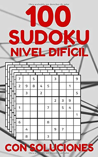 100 Sudoku Nivel Dificil Con Soluciones