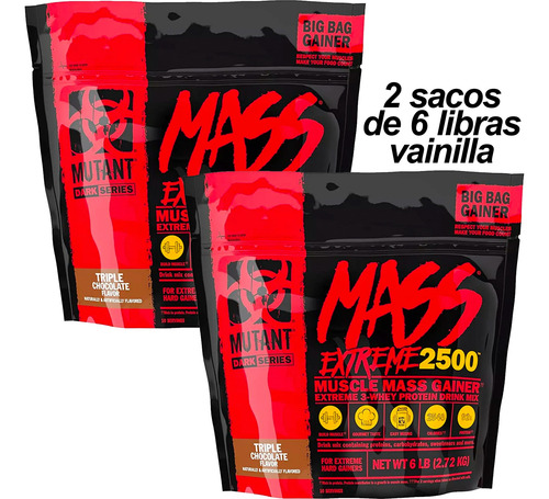 Imagen 1 de 1 de Mutant Mass Extreme 12 Lbs Masa Ganador De Masa Muscular