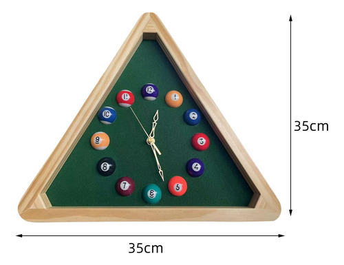 Reloj De Pared Estilo Billar, Diseño Único Para Tu Hogar