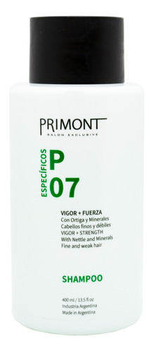 Shampoo Anti Caida Con Ortiga Pelo Fino P07 Primont X 400ml