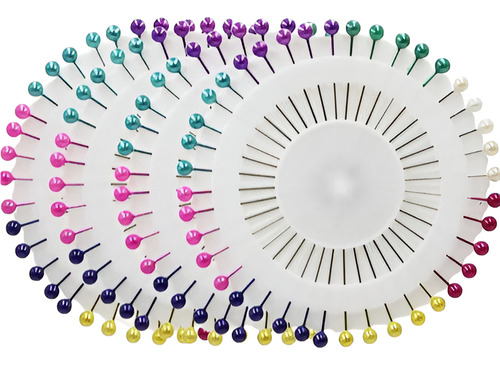 Alfinetes Cabeça Bola Coloridas - 160 Unidades - Ut.524