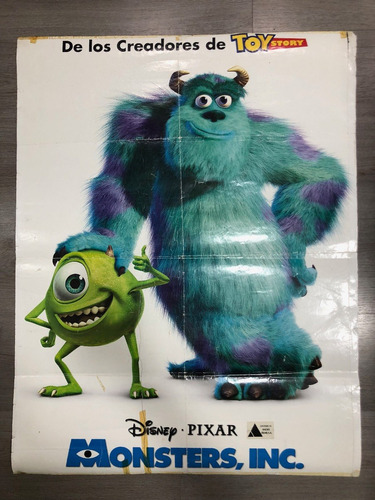Poster Original Monsters Inc (español)