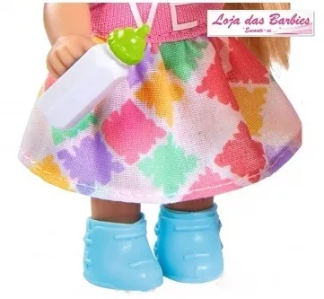 Roupa + Sapato Boneca Kelly Chelsea Evi Love Irmã Barbie 26