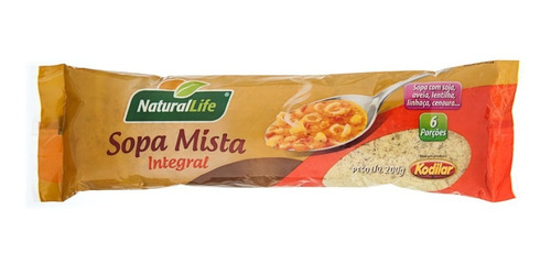 Kit Com 6 Sopa Mista Integral 200g Natural Life