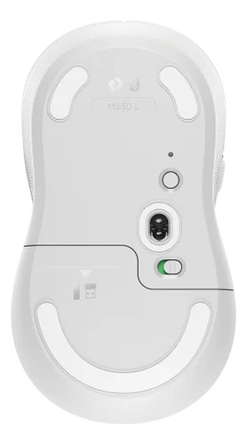 Mouse Logitech M650l Inalámbrico Blanco Diestro Grande