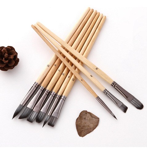 24 Pinceles De Pintura Profesional, Juego De Pinceles De